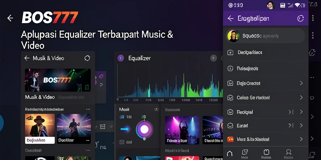 Screenshot BOS777 menunjukkan antarmuka Equalizer yang menarik.