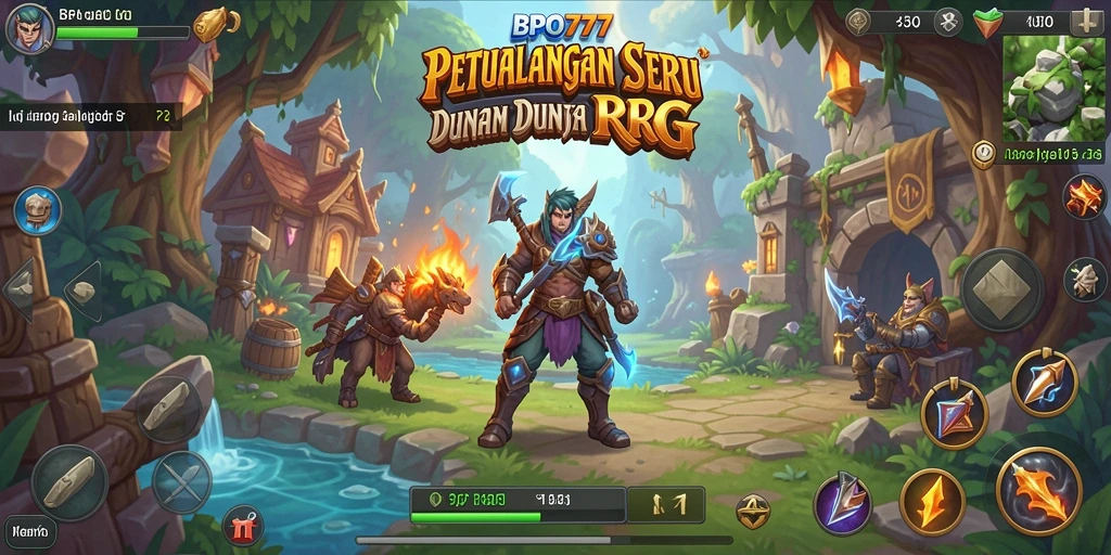 Tampilan antarmuka gameplay RPG BPO777 yang menarik dan interaktif.