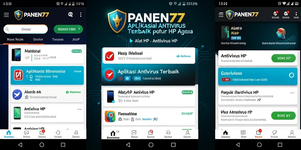 Tampilan antarmuka sederhana dan fungsional dari PANEN77.