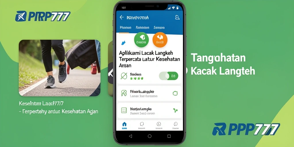 Antarmuka RPRP777 yang menunjukkan pelacakan langkah harian.