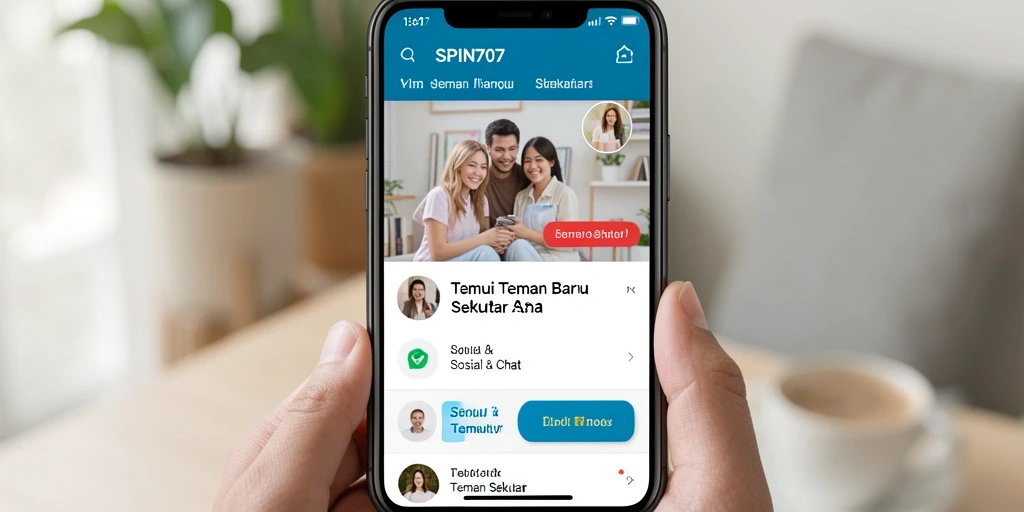 Antarmuka pengguna SPIN707 yang menarik dan fungsional.