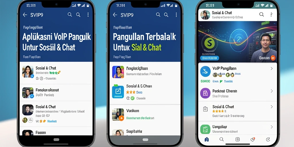 Antarmuka SVIP9 yang modern dan fungsional untuk VoIP Panggilan.
