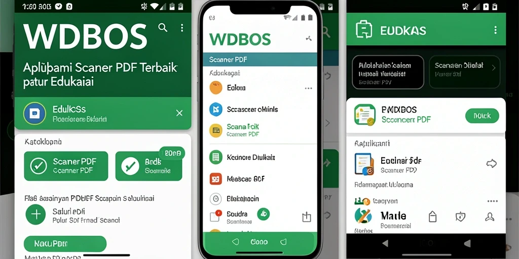 Antarmuka pengguna WDBOS yang mudah digunakan untuk Scanner PDF.